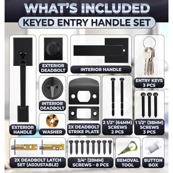 Front Door Lock Set - Picture 2 of 10